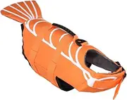 Ipetboom Vest s Size Pet Life Jacket Quick Release Hook Loop Bright Orange Comfortable