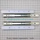 GE Refrigerator Drawer Slide Rail Kit WR49X20767