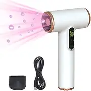 Cordless Travel Hair Dryer Rechargeable, 15000mAh Battery, Digital Screen Compact, Lightweight, Fast Drying for Women or Men on the Go