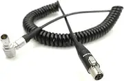 12V 2pin Plug to MI-N XLR Plug 4 pin, Monitor Power line, A~RI Cameras Monitor 12V Monitor Power Cable(Straight Plug Cable)