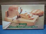 Vtg BREAD SLICER Wooden Bamboo Cutting Board Crumb Holder Catcher Tray PROP
