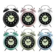 Nonticking Bells Alarm Clock with Loud Alarm and Nightlight Effective Wake Up