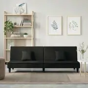 Sofa Bed Black Velvet