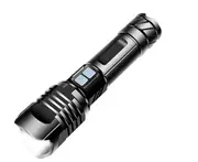 C91 High-brightness Flashlight USB Rechargeable Aluminum Alloy Zoom Waterproof 9-core Flashlight for Outdoor Activity Hiking