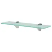 Glass Floating Shelf 40x10 cm 8 mm Modern Wall Display Storage Shelving Unit
