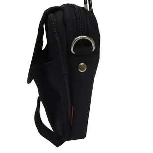 【OverLand】腰包外掛型主袋可5.5寸手機防水尼龍布(隨身物品包工作工具袋可穿過皮帶外掛附背帶)