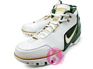 2018 小皇帝 LeBron James 限量復刻 NIKE AIR ZOOM GENERATION SVSM QS PE 白綠金 高中 NBA 第一雙代言鞋款 H2 悍馬車 聖文森-聖瑪莉高中 St. Vincent-St. Mary HS (AO2367-100) !