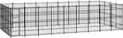 Large Dog Kennel Outdoor, Heavy Duty Dog Cage with Secure Lock, Dog Pen Run Dog House Pet Enclosure, Outside Dog Crate for Backyard Farm, Steel 33.18 m²