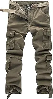 [Maiyifu-GJ] Men's Lightweight Hiking Pants Multi-Pocket Cargo Joggers Sweatpants Casual Athletic Running Joggers Trousers