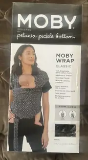 Moby Easy -wrap Carrier Designed By petunia Pickle Bottom | Black Eyelet