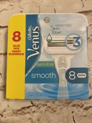8 Gillette Venus Sensitive smooth Razor Blades Refill Cartridge