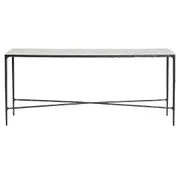 Heston Marble Console Table - Large Black