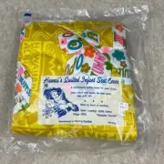 Vintage Playco Hawaii's Quilted Infant Seat Cover ABC Block Print New