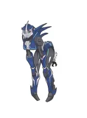 Original Art Transformer Prime Arcee