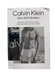 Calvin Klein Mens Eco Pure Modal 3-Pack Boxer Brief Ultra Soft Underwear Size XL