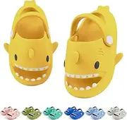 [LAKIGE] Kids Shark Cloud Slides | Toddler Boys Girls Shower Slippers | Cartoon Fish Flip Flops | Beach Pool Home Sandals | Quick Dry Non-Slip