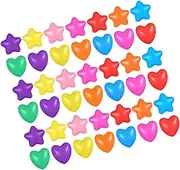 JOINPAYA 100pcs Star Heart Balls for Boys and Girls Ball Pits Play Tent Interactive Baby Pool Toys Party Favourites