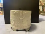 Ceramic Face Planter, Contemporary,