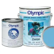 Durable Zeron Pool Paint - 1 Gallon Blue Ice, High-Gloss Eco-Friendly Coating