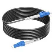50 Feet (15 Meters) Outdoor Simplex Fiber Optic Cable, OS2 LC to LC 50ft/15m