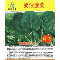 在飛比找蝦皮購物優惠-❥原廠包裝 新品種奶油大葉菠菜種子 春秋季播種 種子盆栽 大