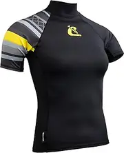 [CRESSI] Shield Lady Rash Guard Short/SL - Protective Short Sleeve Rash Guard for SUP and Water Sports, Women