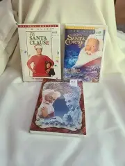 (3) Disney The Santa Clause Christmas DVD Lot: Santa Clause 1, 2 & 3 Tim Allen