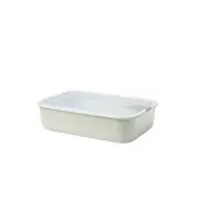 Mepal Food Storage Box Container w/ EasyClip Lid Rectangle 2.25L Nordic White