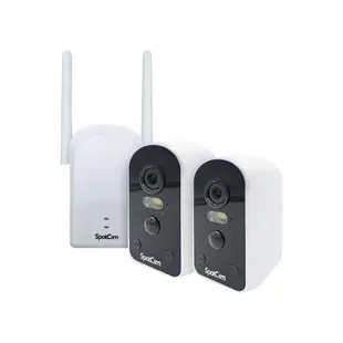 【spotcam】Solo Pro 二路監視器套組 2.5K高畫質免插電超廣角戶外監視器 IP CAM(IP65防水防塵│免費雲端)