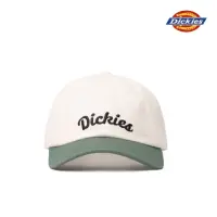 在飛比找momo購物網優惠-【Dickies】男女款雲白色撞色純棉品牌刺繡Logo棒球帽