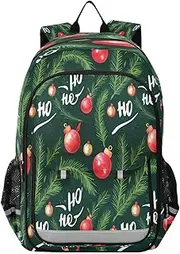 [RPLIFE] School Backpack for girls boys,Kids Book Bags, Elementary School Backpack for kids, Christmas Tree Branches, One Size, Traditional Backpacks