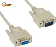 10 Feet FT DB9 Null Modem Serial Cable Cord Extension 28 AWG RS-232 Crossover 9
