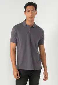 在飛比找ZALORA購物網優惠-Pure Cotton Pique Polo Shirt