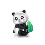 Cute Baby Panda Charm Bead Genuine 925 Sterling Silver Compatible With Pandora Bracelets