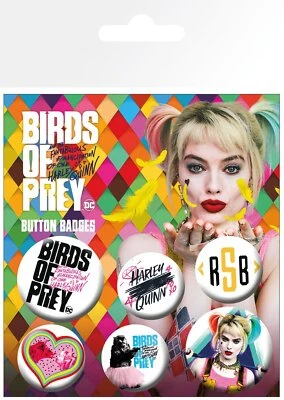 DC Comics Birds of Prey set of 6 Pin Badges