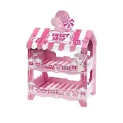 2 Tier White Pink 18" Cardboard Sweet Shop Cupcake Stand Party Events Supplies