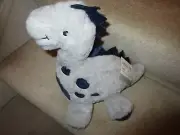 NEW LAMBS & IVY SPIKE THE GRAY AND BLUE 13" PLUSH DINOSAUR