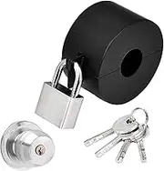 Doorknob Lock, Stainless Steel Door Handle to Block Access to Keyhole, Door Knobs Accessories for Checkroom, Water Faucets, Living Room, Bedroom, Utility Room, Storage Room Buniq