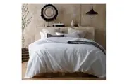 White 100% Hemp Quilt Cover Set by Vintage Homewares Designs
