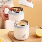 Thermal Lunch Box 304 Stainless Steel Warmer Soup Cup Insulated Lunch Bag