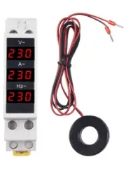 Din Rail Voltmeter Ammeter HZ Meter AC80-500V Single Phase Modular Digital-Meter