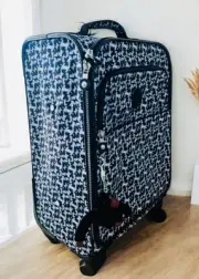 Kipling Parker Rolling Luggage 4 Wheels Spinner Travel Suitcase Dazzling Blue