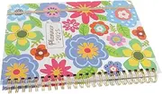 TOGEVAL Flower Pattern Planner Notebook Monthly Organizer with Double Wire Binding for Appointments Study and Work Portable Calendar for Office and Home Use