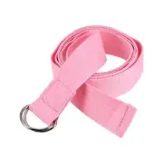 Yoga Strap-6FT Stretch Band with D-Ring for Yoga Pilates Stretch Workout, Pink