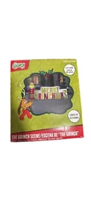 Gemmy Christmas The Grinch 9 ft Merry Grinchmas Scene Airblown Inflatable NIB