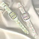 優購生活~適用IWATCH7表帶ULTRA蘋果手表S8替換帶APPLE WATCH3/4/5/SE代硅膠彩印手表帶創意潮牌印花表帶通用臣頌952錶帶 皮帶 尼龍帶 硅膠錶帶 佳明 錶扣拆裝工具 現貨