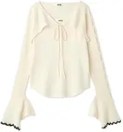 FURFUR(ファーファー) Fur RWNT251120 Women's Arm Bolero Layered Pullover
