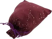 HAWILLOSCH Nordic Design Card Storage Bag Drawstring Travel Sack Star Pattern Flocking for Cards Jewelry Small Items