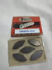 Qty 5 Valenite DNG533 Grade VC2 Carbide Inserts (B1)