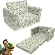 Kids Sofa, Children'S 2 in 1 Convertible Sofa to Lounger - Extra Soft Flip Open
